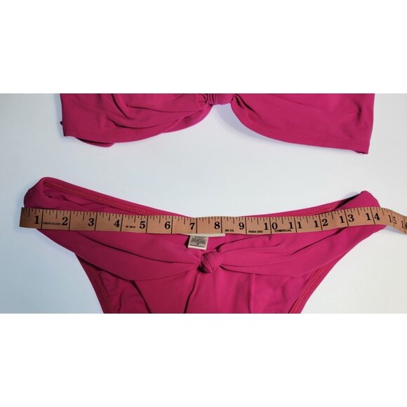Robin Piccone Bikini Swim Top Underwire  Cup D Fuisha Bottom High Weist Sz M#0 - Picture 8 of 10